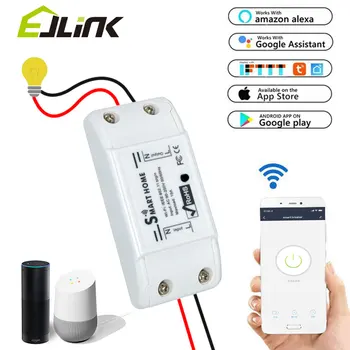 EJLINK Inteligent Wifi Switch Întrerupător de Circuit Wifi Remote Control Voice Control Comutator de Lumină funcționează cu Alexa, Google Acasa