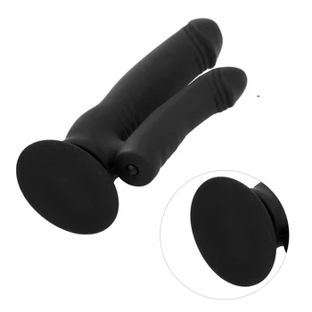 OLO G spot Dublu Penis artificial Vibratoare Masturbari Stimula Anal Plug Stimulator Clitoris sex Feminin Silicon rezistent la apa