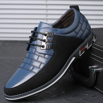 2020 Nou Pantofi de Piele Barbati Casual Pantofi pentru Bărbați Respirabil Non-alunecare Pantofi Sport Barbati Pantofi Piele Barbati ShoesZH100503