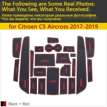 Anti-Alunecare de Cauciuc, Cupa de Perna Ușa Groove Mat pentru Citroen C5 Aircross 2017 2018 2019 22buc C5-Aircross Accesorii Autocolante Auto