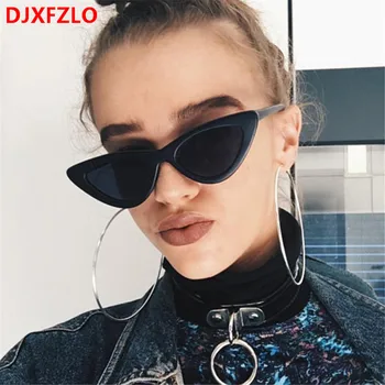 DJXFZLO 2020 nou ochelari de soare femei retro colorate transparente mici, colorate moda ochelari de Soare Ochi de Pisica UV400 oculos de sol