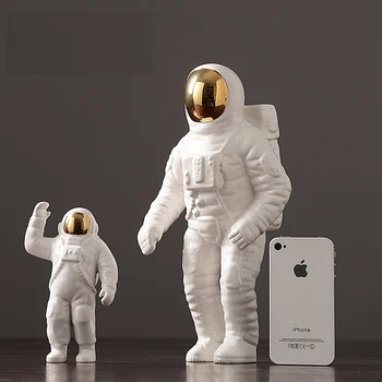 Modern Astronaut Sculptură Ceramică Figura Statuetă Cosmonaut Abstract Statuie Decor Acasă Accesorii Craft figurina Decor