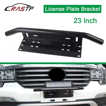 RASTP-Aluminiu Universal Bull Bar Bară de protecție Față de Înmatriculare Log Lumina Suportului Pentru SUV, Camion, Vehicul RS-BTD017