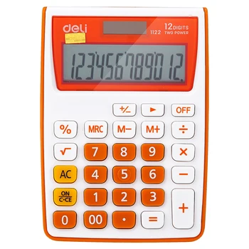 Deli E1122 Calculator de Buzunar programator universal Baterie si Solar Dual power birou offcie accesorii electronice