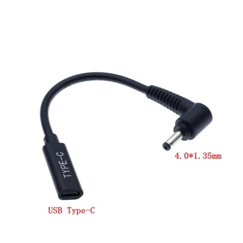 DC Adaptor de Alimentare 4.0x1.35mm Masculin Mufa pentru USB de Tip C de sex Feminin Conector Jack cu Cabe Cablu pentru Asus Zenbook UX21A UX31A UX32A