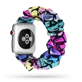 Bentiță Elastic femei Curele de Ceas pentru iwatch 5 4 38mm 42mm ceasuri buclă Watchband pentru Apple Watch Band Seria 5 4 3 2 40 44mm