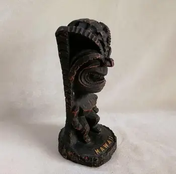 American Hawaii TIKI dumnezeu noroc TIKI dumnezeu din imitație de lemn de rășină decor de suveniruri deschiderea culpture statuie