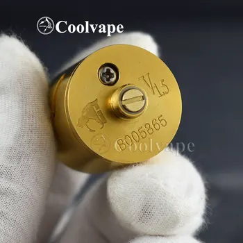 Coolvape 528 VAMALE TERORIST V1.5 ADR alama placat cu Aur Atomizorului drip Servisabil 24mm Reglabil partea de sus a fluxului de aer Atomizor rda