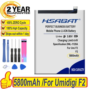 Top Brand Nou 5800mAh F2 Baterie pentru UMI Umidigi F2 Baterii