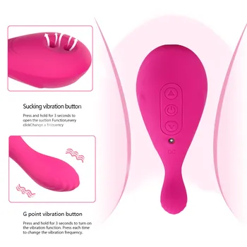 Vaginul Suge Vibratorul Dublu Cap Vibrator Vibrator Sex Oral De Aspirație Stimulator Clitoris Masturbari Sex Feminin Jucării Erotice Femei