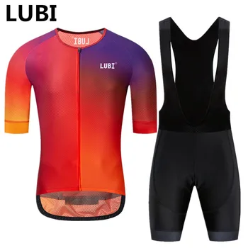 LUBI Pro Echipa de Femei de Vara Ciclism Jersey Bib Set Scurt Purta Gel Respirabil Pad MTB Haine Kituri de Îmbrăcăminte Biciclete Rutier Costum