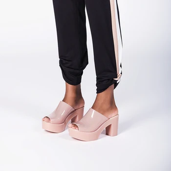 Melissa Catâr 2021 Noi Femeile Plat Sandale Brand Jeleu Melissa Pantofi Cu Toc Pentru Femei Solidă Sandale De Sex Feminin Pantofi Jeleu
