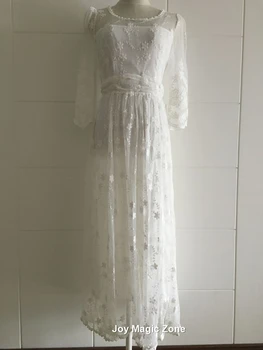 Yomrzl primăvară sexy dantelă rochie de femeie, o singură bucată rochie vintage eleganta rochie complet L188