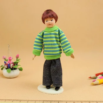 4inch 1/12 Casă de Păpuși în Miniatură Mobile Ceramice Boy Fata de Modul de Arta CraftsScale Decor Acasă Pretinde Jucarii Copii Cadou
