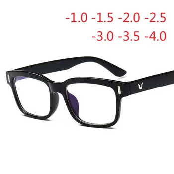 Fierbinte Elevii Optice, Ochelari cu Ramă Neagră bărbați Femei Miopie Spectacol ochelari -1.0 -1.5 -2.0 -2.5 -2.5 -3.0 -3.5 -4.0