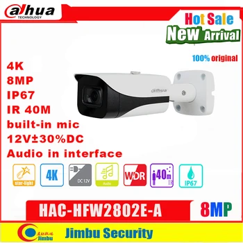 Dahua HDCVI Camera de 8Mp HAC-HFW2802E-UN 4K Starlight HDCVI Bullet IR IR40m IP67 built-in microfon