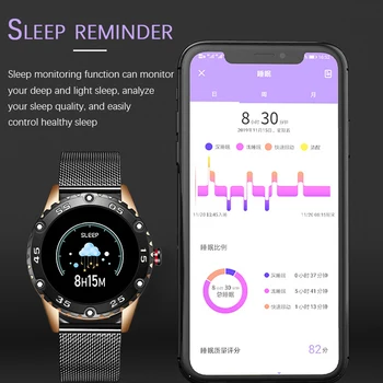 LIGE 2020 Noua Moda ceas inteligent bărbați Femei Fitness tracker rezistent la apa Pentru iPhone din piele smartwatch rata de Inima tensiunii arteriale