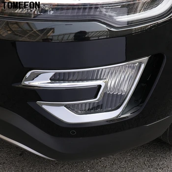 Pentru Ford Explorer Sport 2016 2017 ABS Cromat lămpii de Ceață Față Lampă Capac Ornamental Ramele de Decorare Rame Accesorii Auto 2 buc