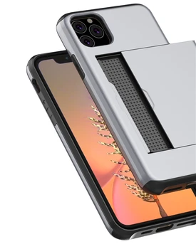 ISecret Spigen Slim Armor Mare la Șocuri TPU PC Telefon Mobil caz cu Slot pentru Card pentru iPhone 11 Pro Max X XS XR 8 7 6 6S Plus