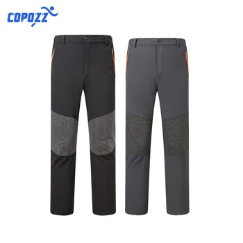 COPOZZ Supradimensionate Bărbați Subțire Impermeabil Pantaloni în aer liber Soft shell Pantaloni Tabără de Pește Trekking Urca Drumeții Sport Turism Tren