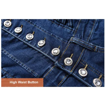 Femei de Talie Mare Plus Dimensiune Jeans Stretch Burtica Control Butt Lift Jean Fleece Cald ouc272