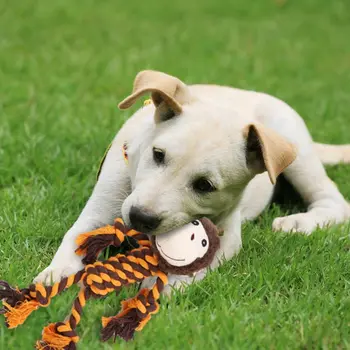 Mesteca Câine Scartaie Jucării Fleece Coarda Interactive Jucărie Animale Moi De Plus Catelus Jucărie De Ros Pentru Animale De Companie Caini Pisici Molară De Formare Jucărie Consumabile
