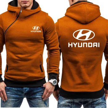 Barbati Hanorace Hyundai Auto Logo-ul de Imprimare Casual HipHop Harajuku Maneca Lunga Fleece cald Jachete cu Glugă Mens jacheta cu fermoar