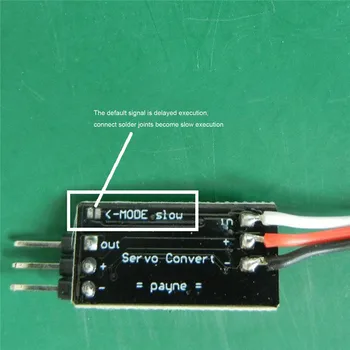 1BUC Profesionale Servo Convertor de Semnal Întârziere Lent Converter 3P Cablu RC Model DIY Upgrade Accesorii