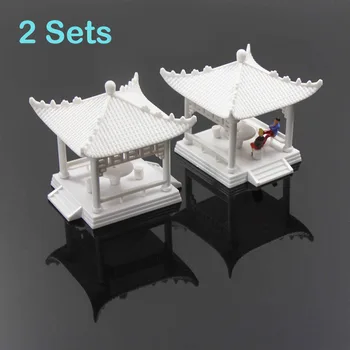 Evemodel GY02 2 seturi Model de Pavilion Gloriette Chineză de Construcții de Învățământ 1:150 1:100 1:75 de cale ferată de modelare