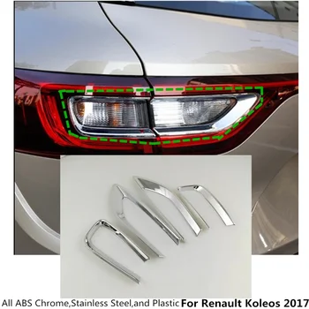 Styling auto Accesorii-Spate, Coada de Lumină de lampă Capac Detector Cadru Ornamente ABS Cromat Autocolant Auto Pentru Renault Koleos 2017 2018 2019