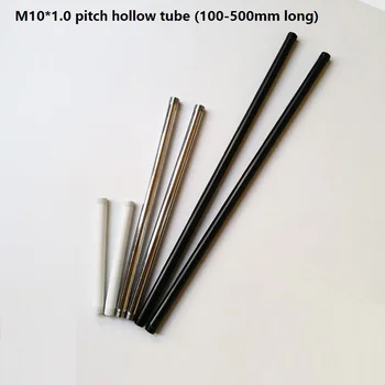 M10 negru/alb/crom direct tubulare Țeavă cu 10 mm filet pe ambele capete DIY Iluminat conexiune Tub gol