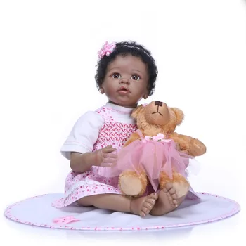 NPK 55cm bebe realista renăscut papusa realiste fata renăscut copii silicon păpuși jucarii pentru copii xmas cadou bonecas pentru copii