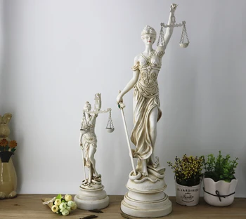 Modern Rășină Grecia Antică Prezidat De Justiție Legea Echilibrului Zeita Sculptura Craftswork Figurine Curtea De Avocatura Decor