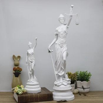 Modern Rășină Grecia Antică Prezidat De Justiție Legea Echilibrului Zeita Sculptura Craftswork Figurine Curtea De Avocatura Decor