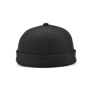Bărbați Multifuncțional de Modă de Culoare Solidă Beanie Hat Toamna Bumbac Brimless Chelioși Capac Retro Urbane Unice Strada Docker Pălării 2020