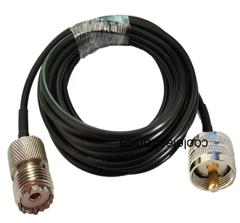 LMR195 UHF SO239 de sex Feminin să UHF PL259 Plug Conector RF Coaxial Cablu Coaxial 50ohm 50cm 1m 2m 3m 5m 10m 15m 20m 25m 30m