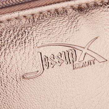 Jessup Pensule de Machiaj Sac de Brand Frumusete Sac de Cosmetice pentru Femei Geanta de Călătorie Machiaj Caz de Aur CB009