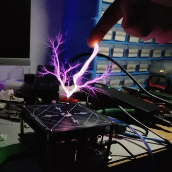 Muzica Bobina Tesla DIY Experimentale Technology Science Education Instrument Artificial Fulger 10 Cm Transmisie Wireless Arc Desen