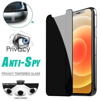 2 Bucati Mai Bun Plin De Confidențialitate Sticla Temperata Pentru Iphone 12 Pro Max Mini Anti Spy Protector De Ecran De Înaltă Definiție Protector Curbat