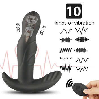 Prostata Stimulator Vibrator Gay Jucarii Sexuale Sex Masculin, Prostata Pentru Masaj Vibrator Anal Dopuri De Silicon Fără Fir Vibrator G-Spot Stimula