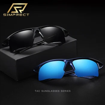 SIMPRECT 2021 Sport Polarizat ochelari de Soare Barbati UV400 Oglindă de Înaltă Calitate Windproof Anti-orbire permis Pătrat Ochelari de Soare Pentru Barbati
