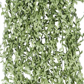 Viță De Vie Artificiale 40 M De Fals Agățat Plante De Mătase Iederă Frunze Artificiale Ghirlande De Simulare Frunze De Palmier Frunze Verzi Decorative Ho