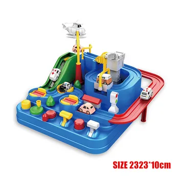 2020 Noua Masina Feroviar Tren Jucării pentru Copiii Montessori Băieți Fete Xmas Cadouri Masini de Curse Mecanice Aventura Creier Joc de Masă