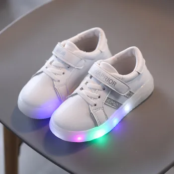 Copii Copii Copii Fete Băieți Bling Led Luminos Sport Adidasi Pantofi de înaltă calitate, Confortabile, Non-alunecare Copil LED Pantofi
