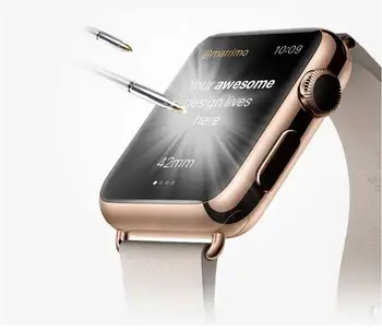 3D Curbat Acoperire Completă Sticla Folie Protectoare Pentru iwatch Apple Watch band Seria 1/2/3 38mm 42mm Ecran Protector de Acoperire