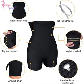 SEXYWG Maternitate Control Chilotei După Naștere pentru Femei Shapewear de Burtă de Control Fund de Ridicare Talie Inalta Pantalon de Compresie pantaloni Scurți