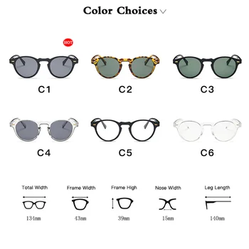 2020 Moda Barbati Mici ochelari de Soare pentru Femei Brand Designer Clasic Nit Ochelari de Soare Masculin Feminin Rotund Epocă Gafas Oculos UV400