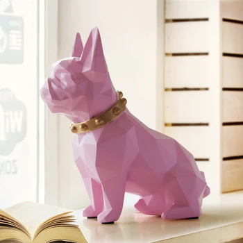 Rășină Câine figurine decoratiuni acasă monedă cutie de depozitare drăguț monedă banca cutie pusculita suport jucărie copil cadou caseta de bani câine pentru copii