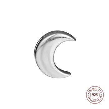 Argint 925 Luna Clip Farmecele se Potrivește Original Reflexii Brățară de Metal Margele DIY Bijuterii pentru Femei