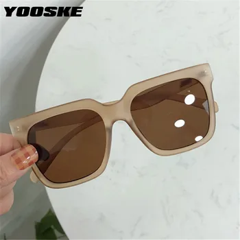 YOOSKE Femei Clasic Mare Cadru ochelari de Soare Vintage Square Supradimensionat Ochelari de Soare Doamnelor Gradient de Leopard Ochelari de soare UV400